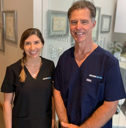 Dr Triana and Dr Abadin at Abadin Dental, Coral Gables/Miami, FL